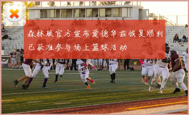 森林狼官方宣布爱德华兹恢复顺利已获准参与场上篮球活动