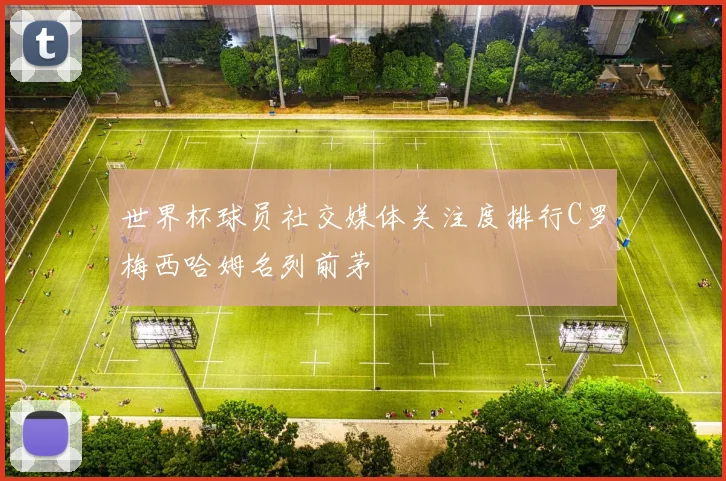 世界杯球员社交媒体关注度排行C罗梅西哈姆名列前茅